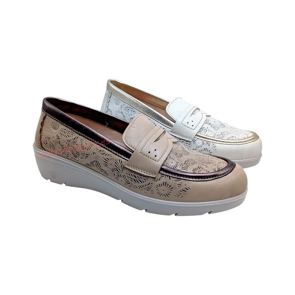 Mocasín camel Laura Azaña de verano