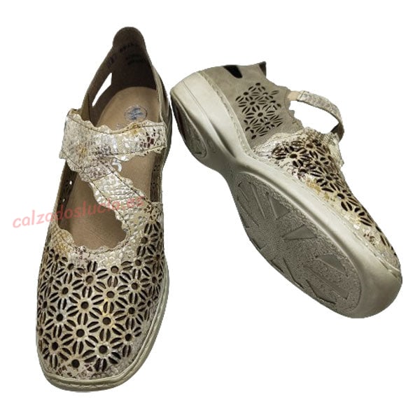 Zapato calado suave de Rieker para mujer