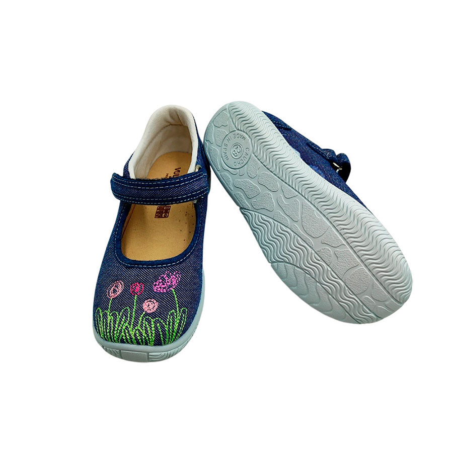 Lona de niña en azul vaquero con velcro Vulca-Bicha