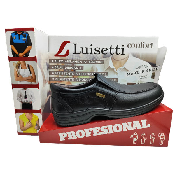 Zapato mocas n de cuero suave Luisetti