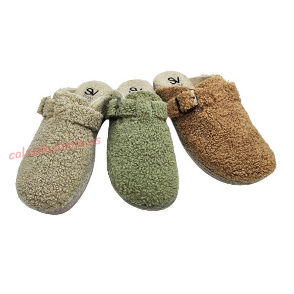 Zueco de lana para casa Salvi Calzados