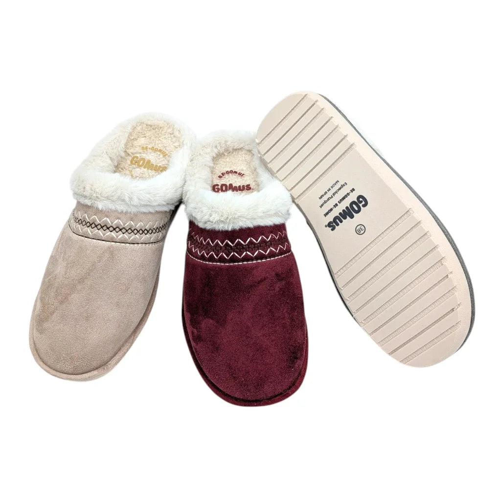 Zapatilla casa sin talón, muy abrigada, de Gomus para mujer