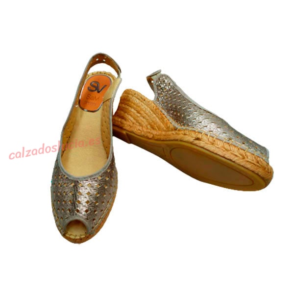 Cuña de cáñamo piel trenzada Salvi