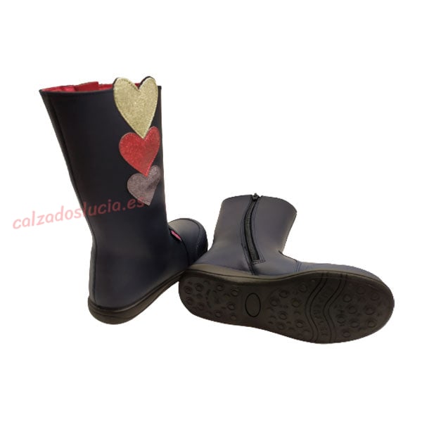 Bota alta de corazones Titanitos