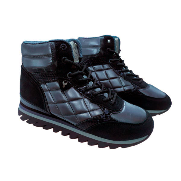 Botín negro-plomo Graziella de Yumas