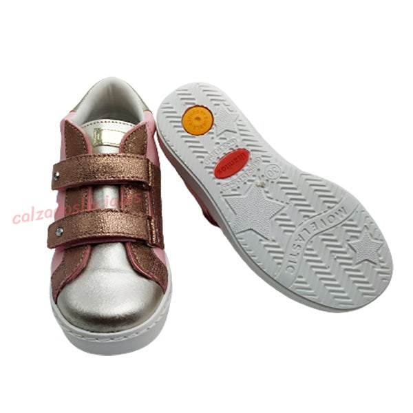 Precioso botín de brillos para niña Titanitos