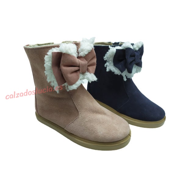 Botita de serraje con cremallera Vul-Peques