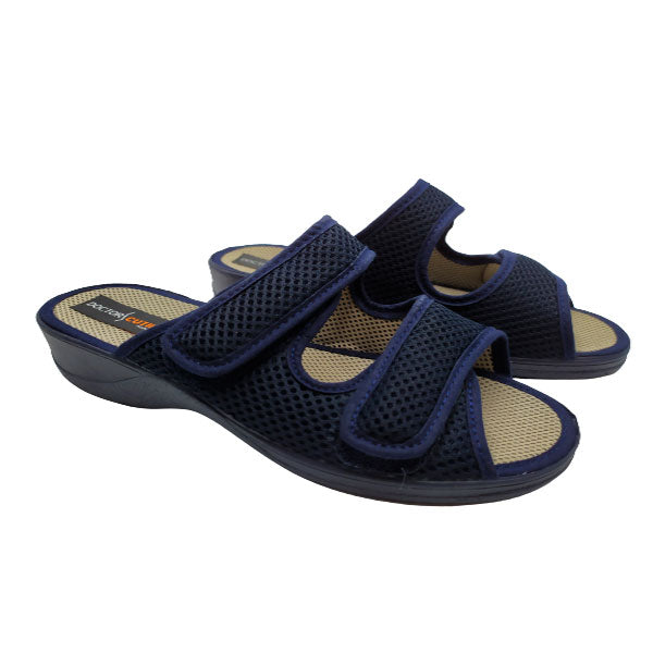 Zapatilla casa de verano con cuña y velcros D´Cutillas