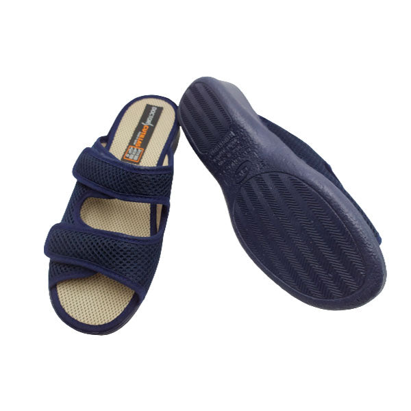 Zapatilla de casa destalonada con velcros Doctor Cutillas