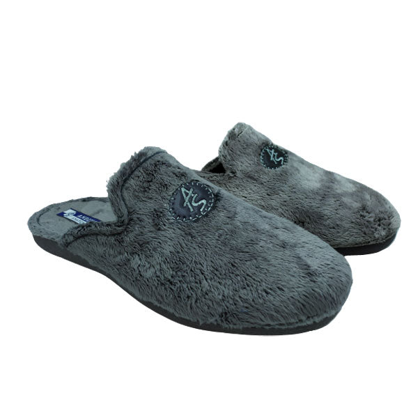 Zapatilla casa destalonada en tejido de pelos