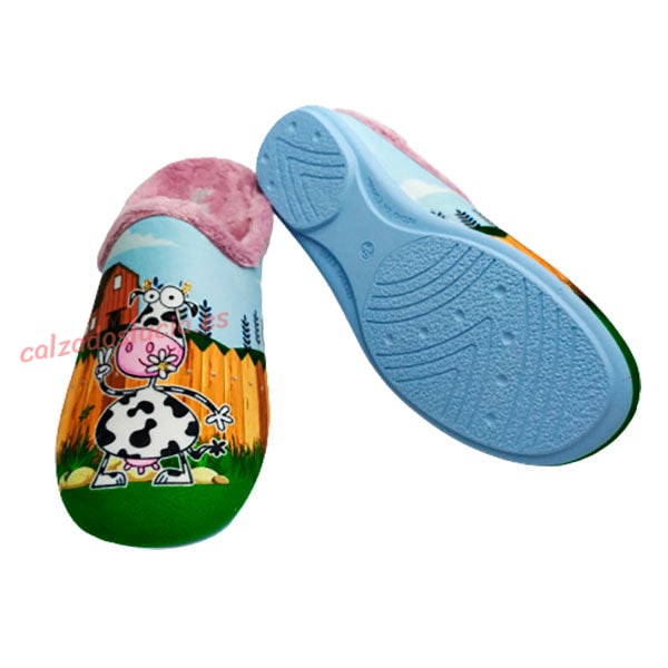 Zapatilla casa destalonada para chica Vulca-Bicha