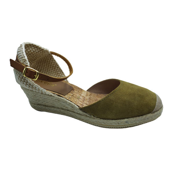 Alpargata kaki con cuña Anvesa