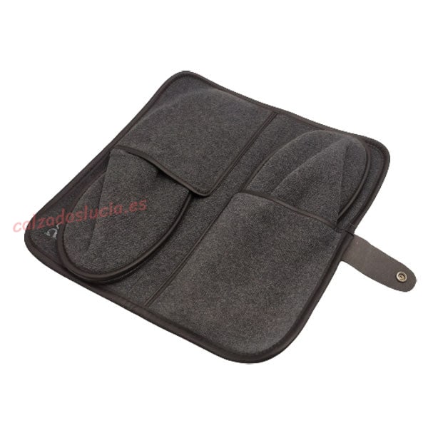 Estuche de viaje para hombre en gris marengo