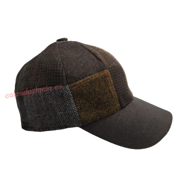 Gorra de visera para hombre en patchwork