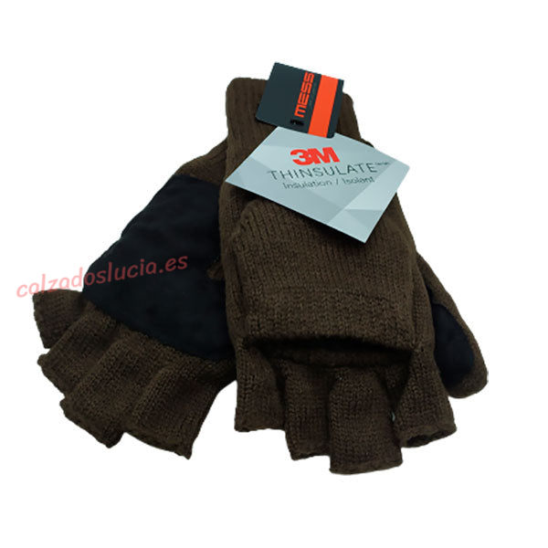 Guantes de hombre de lana con manopla