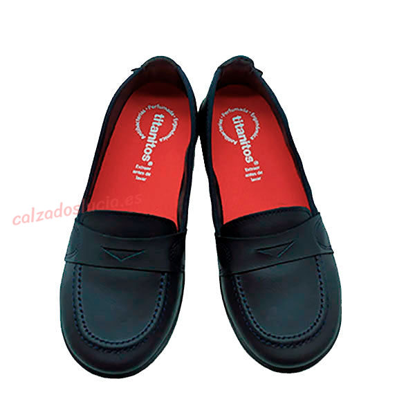 Mocasín de niña colegial Titanitos