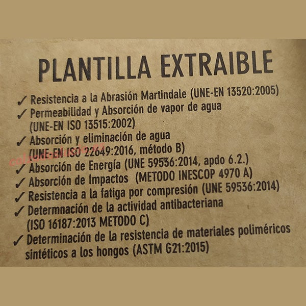 Plantilla extraíble de Marpen