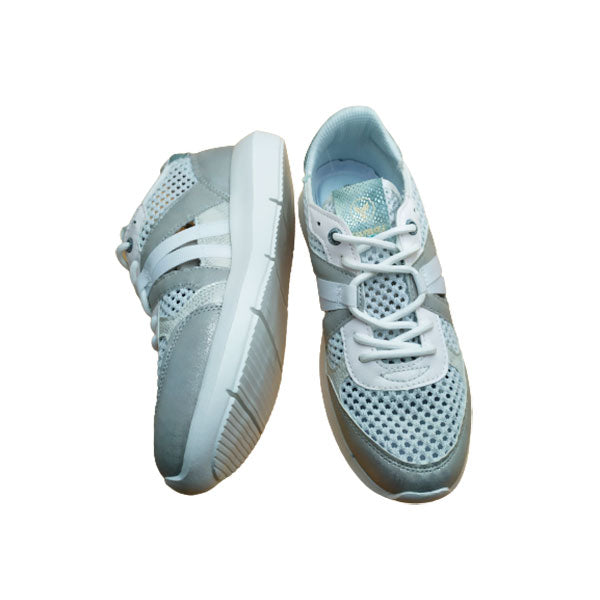 Zapatilla blanca con rejilla Yumas Kayla mujer