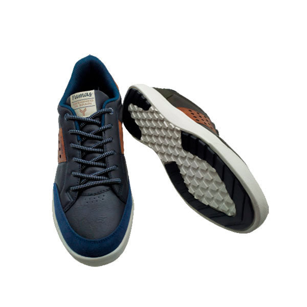 Zapatilla vestir en kaki y marno de Yumas