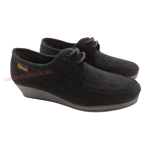 Zapatilla de paño atada Salemera