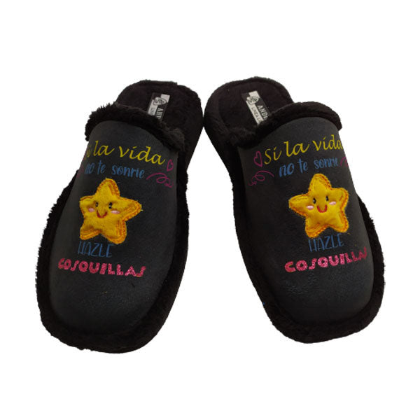 Zapatilla casa "hazle cosquillas a la vida", Andinas