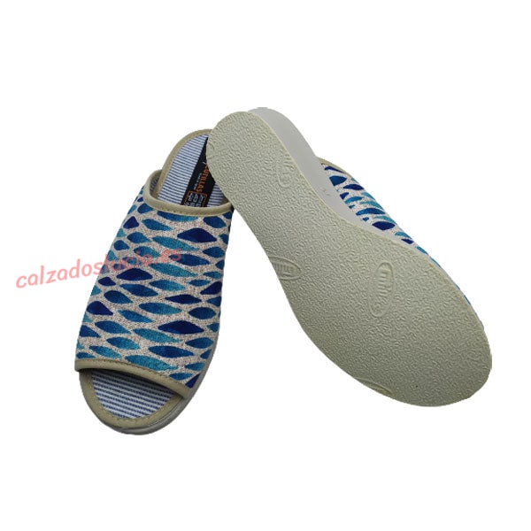 Zapatilla de casa de verano para mujer en lona EcoReciclada