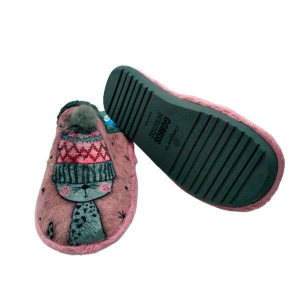 Zapatilla destalonada en suave tejido Niágara Confort