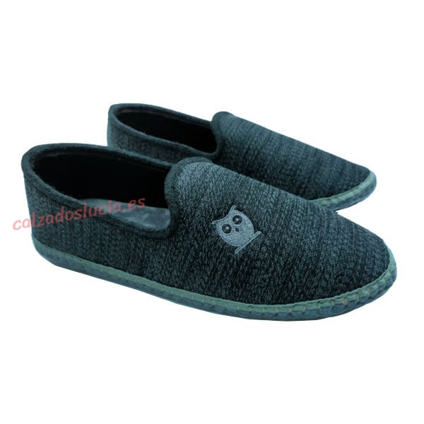 Zapatilla casa hombre para suelos de madera o parquet