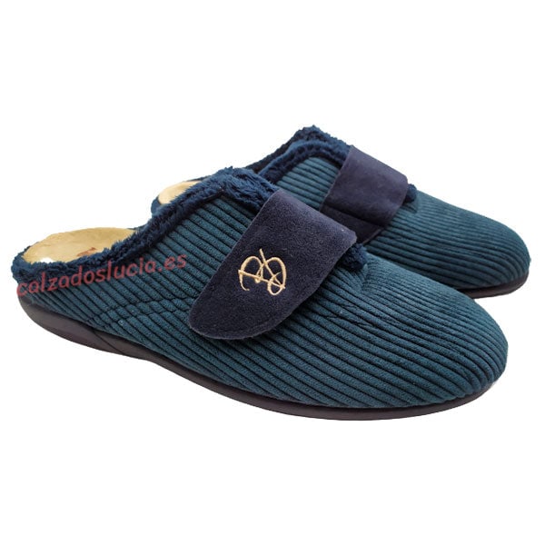 Zapatilla casa destalonada con velcro VB