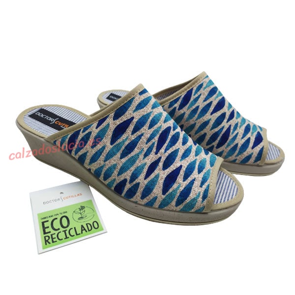 Zapatilla de casa con cuña Doctor Cutillas de verano
