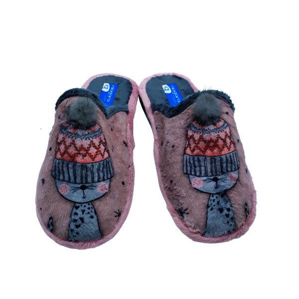 Chinela de pelos para mujer Niágara Confort