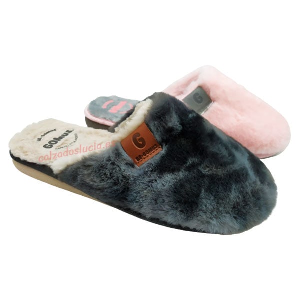 Zapatilla de casa peluda para chica por Salvi Confort