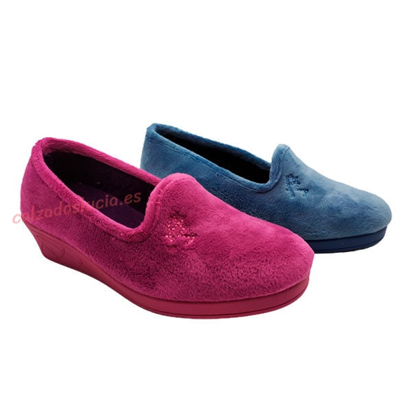 Zapatilla de casa con plataforma Andinas mujer