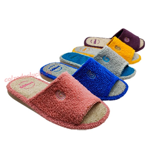 Zapatilla casa verano rizo colores Niágara