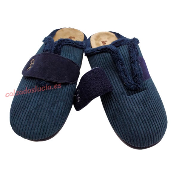 Zapatilla de casa con velcro ancho especial Vulca-Bicha