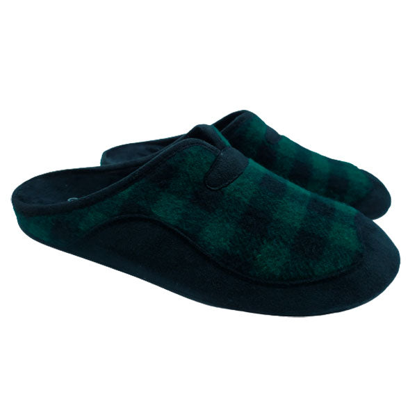 Zapatilla de casa a cuadros de Garzón