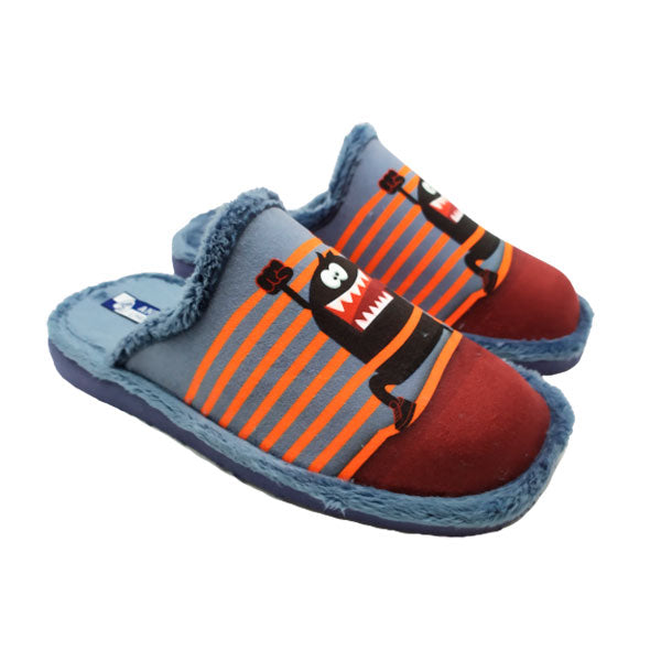 Zapatila de casa con monstruo