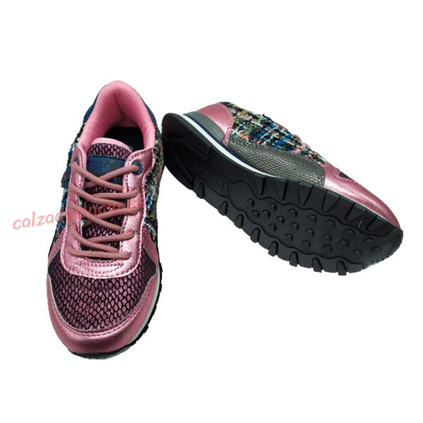 Zapatilla vestir de niña en rosa Amira de Yumas