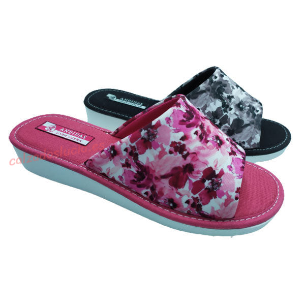 Zapatilla casa descubierta verano cuña Andinas