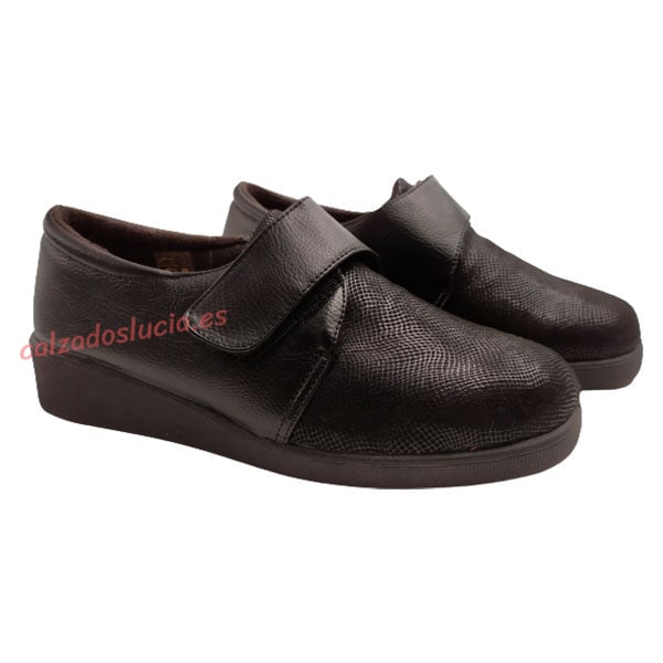 Zapatilla ancho especial de velcro Doctor Cutillas mujer