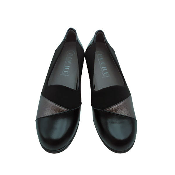 Zapato piel y licra de Calzados Puche para mujer