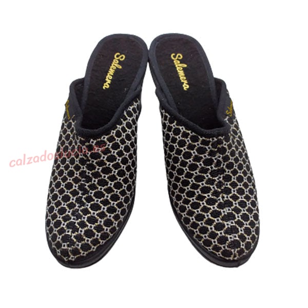 Zueco cuña alta de punto Salemera