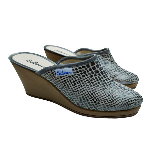 Cuña alta de verano en plata Salemera