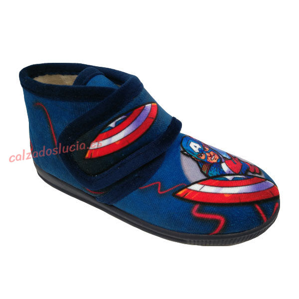 Botita casa de niño con dibujo de súper héroe