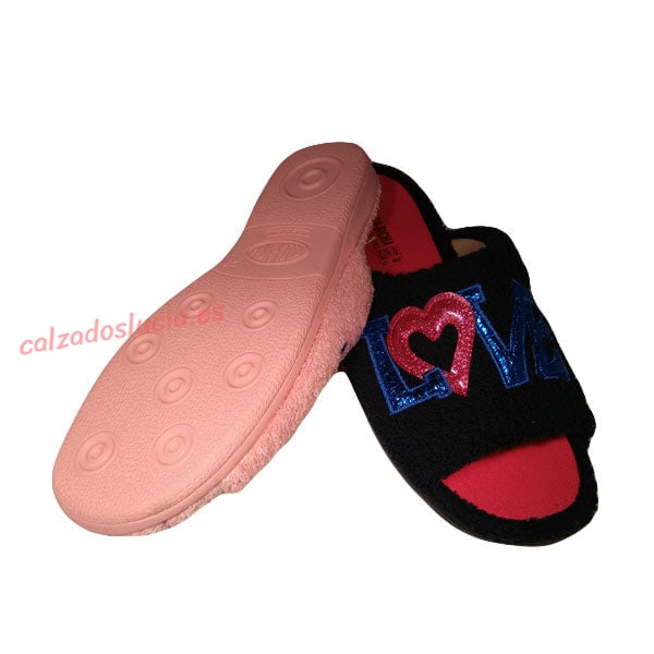 Chinela de rizo Love Vulca-Bicha