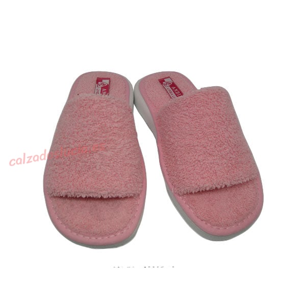 Zapatilla de casa rosa para el verano Andinas