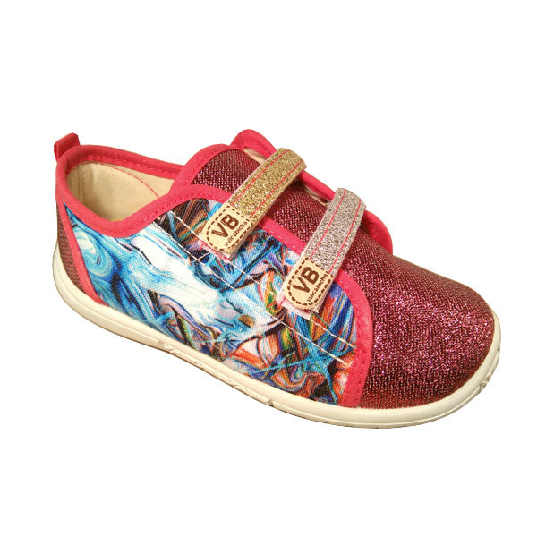 Zapatilla de lona estampado en colores