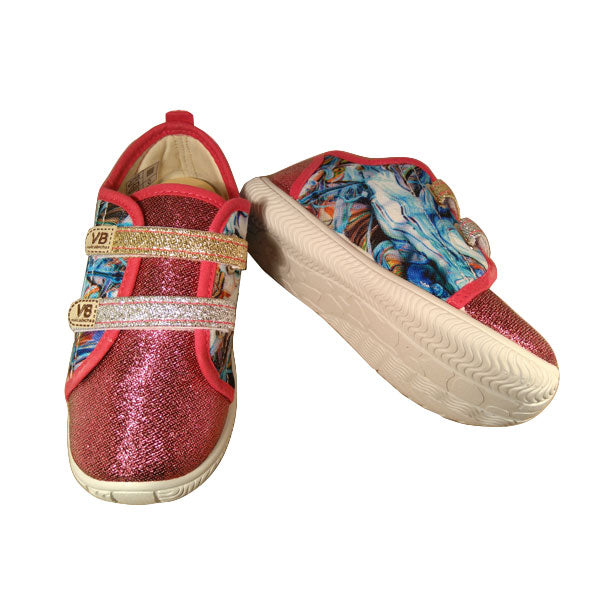 Zapatilla de lona estampado en colores