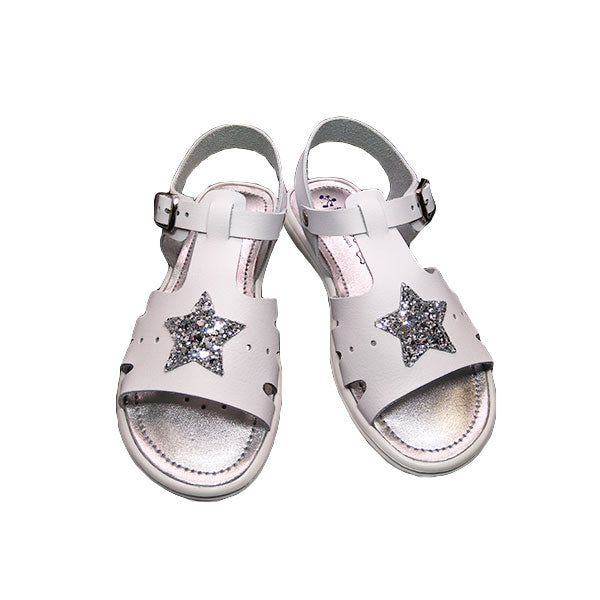 Sandalia estrella de purpurina Titanitos