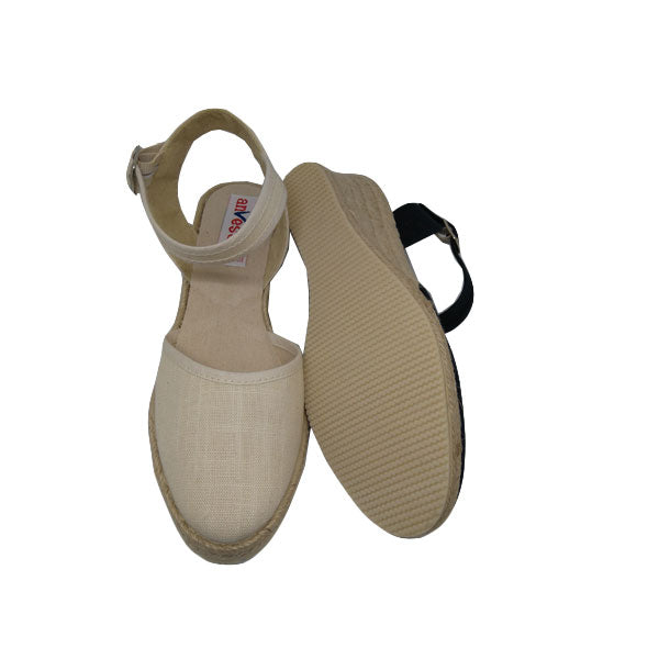 Salón y cuña de cáñamo alta con pulsera Anvesa